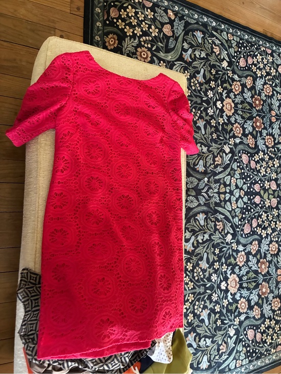 Adrianna Papell Dresses & Skirts - Adrianna Papell Bright Fuchsia Lace Mini Dress